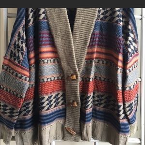 BB Dakota Oversized Tribal Sweater